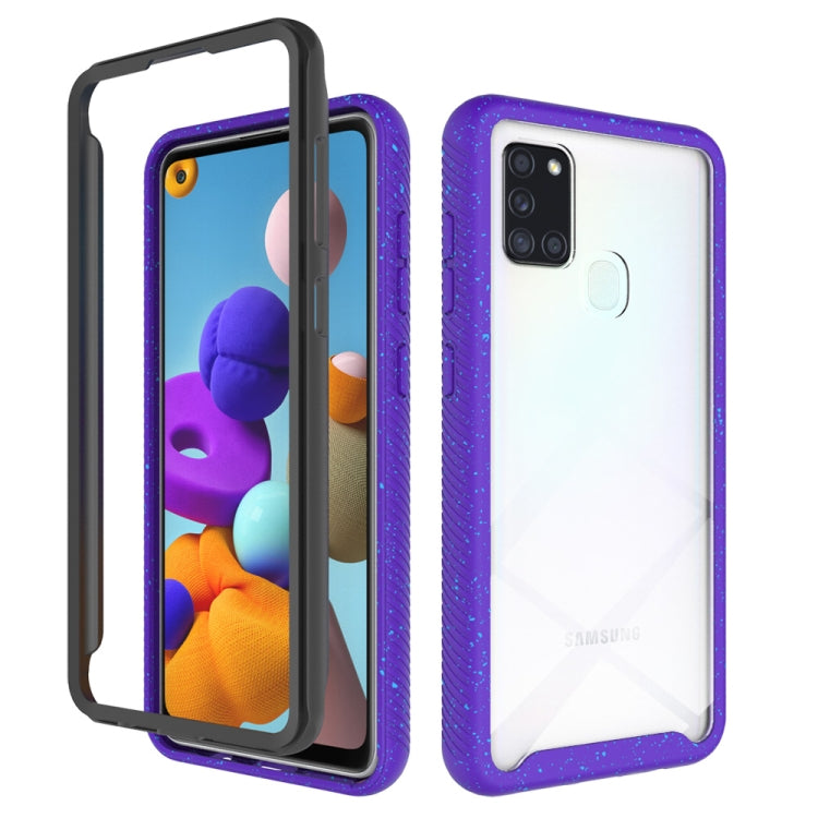For Samsung Galaxy A21s Shockproof Starry Sky PC + TPU Protective Case