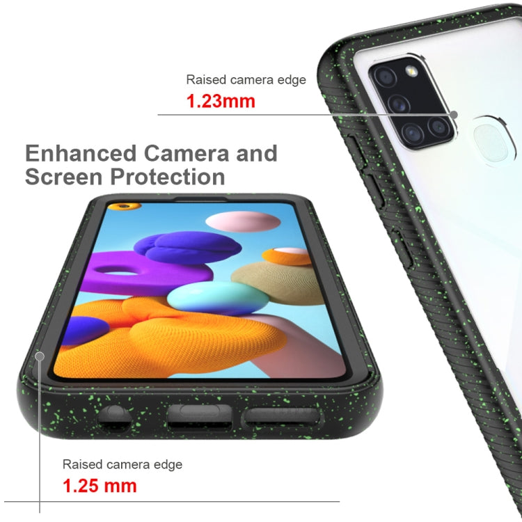 For Samsung Galaxy A21s Shockproof Starry Sky PC + TPU Protective Case