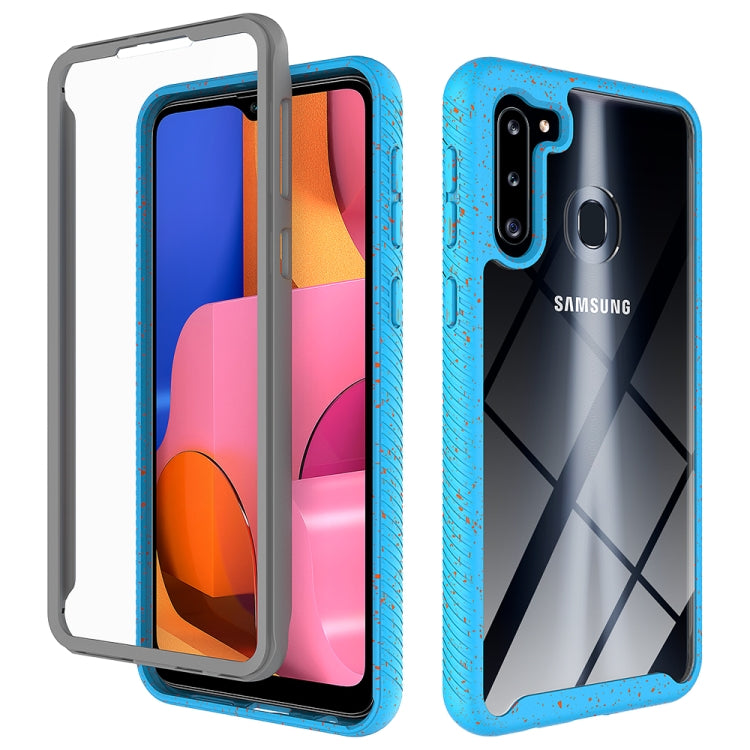 For Samsung Galaxy A21 Shockproof Starry Sky PC + TPU Protective Case