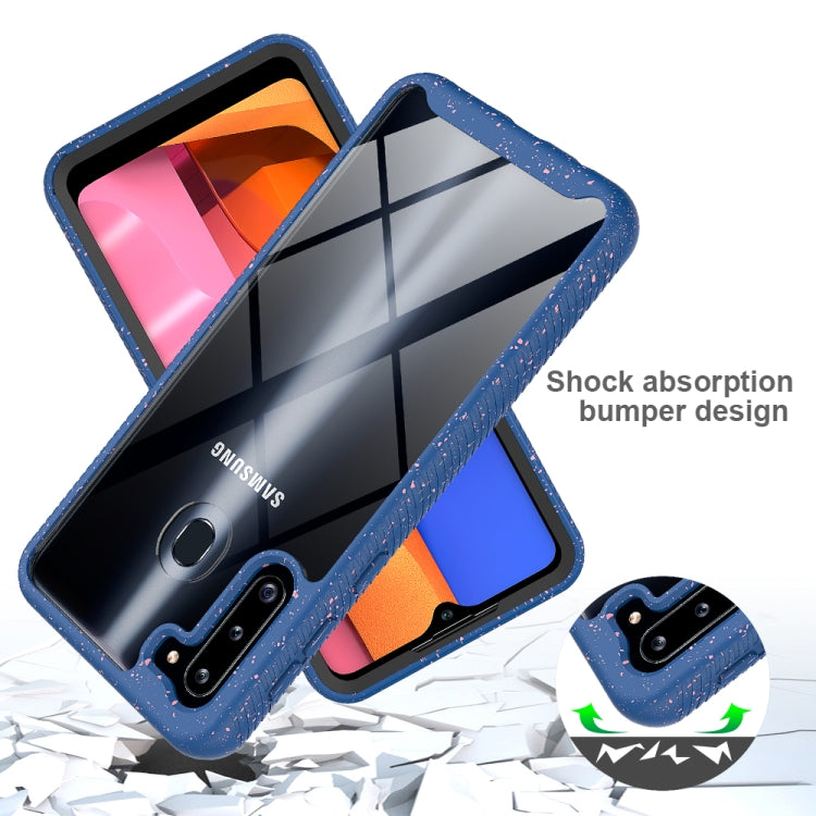 For Samsung Galaxy A21 Shockproof Starry Sky PC + TPU Protective Case