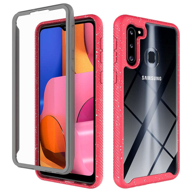 For Samsung Galaxy A21 Shockproof Starry Sky PC + TPU Protective Case