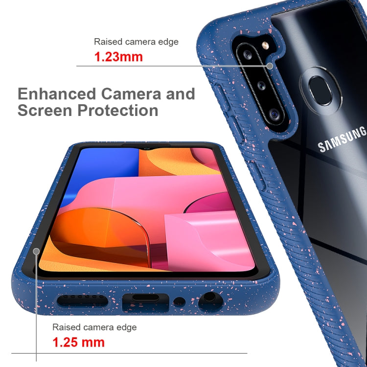 For Samsung Galaxy A21 Shockproof Starry Sky PC + TPU Protective Case