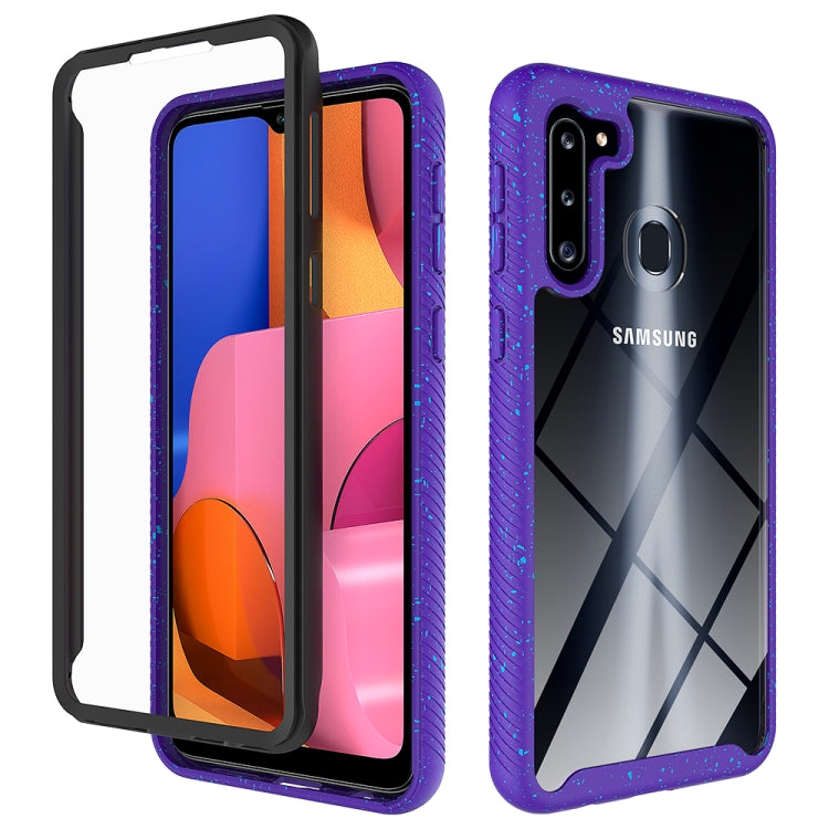 For Samsung Galaxy A21 Shockproof Starry Sky PC + TPU Protective Case