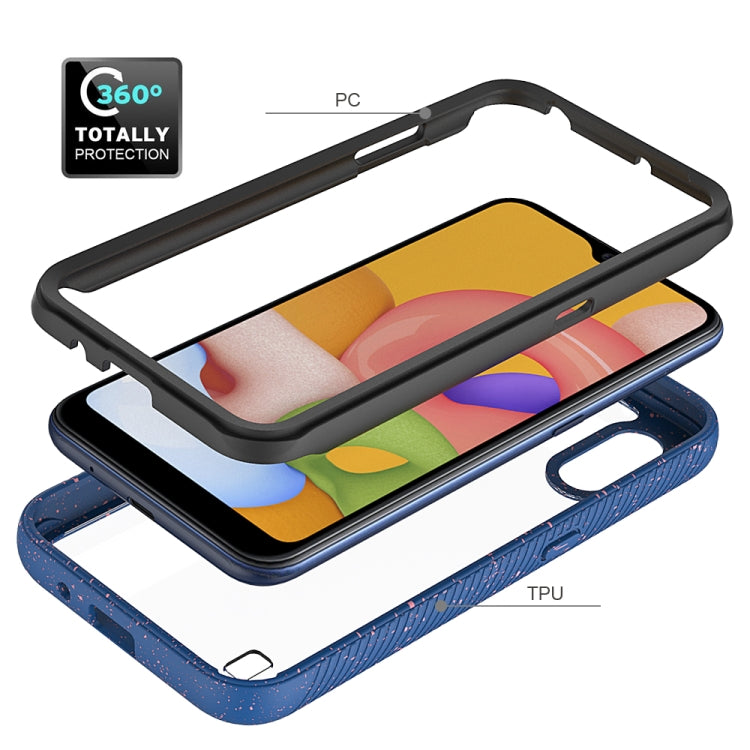 For Samsung Galaxy A01 Shockproof Starry Sky PC + TPU Protective Case