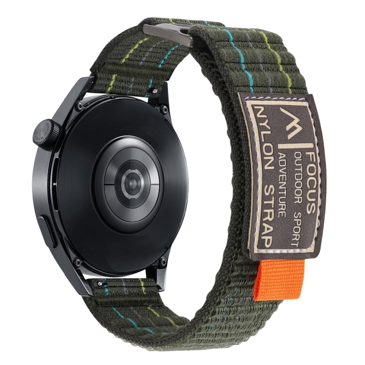 20mm Dual-Section Sports Style Nylon Loop Watch Band