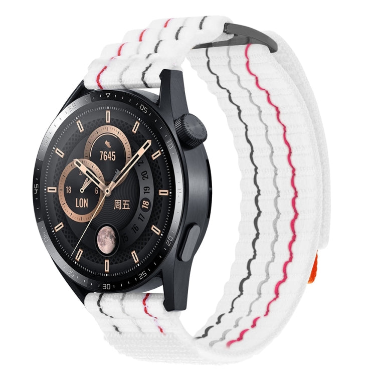 22mm Dual-Section Sports Style Nylon Loop Watch Band