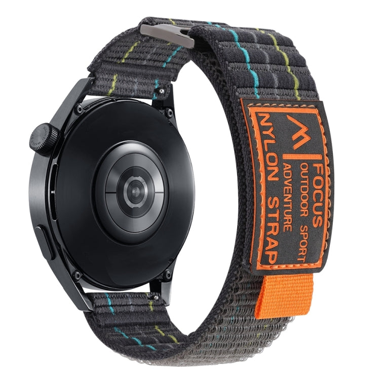 22mm Dual-Section Sports Style Nylon Loop Watch Band