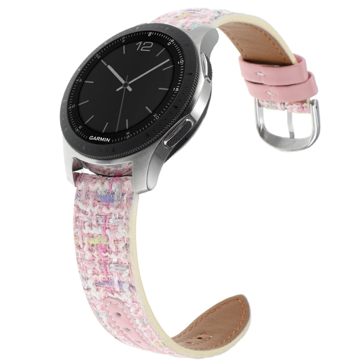 20mm Woolen Hybrid Leather Watch Band