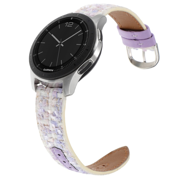20mm Woolen Hybrid Leather Watch Band