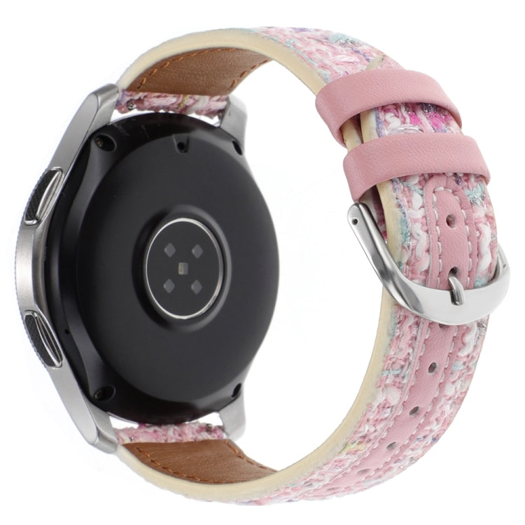 22mm Woolen Hybrid Leather Watch Band