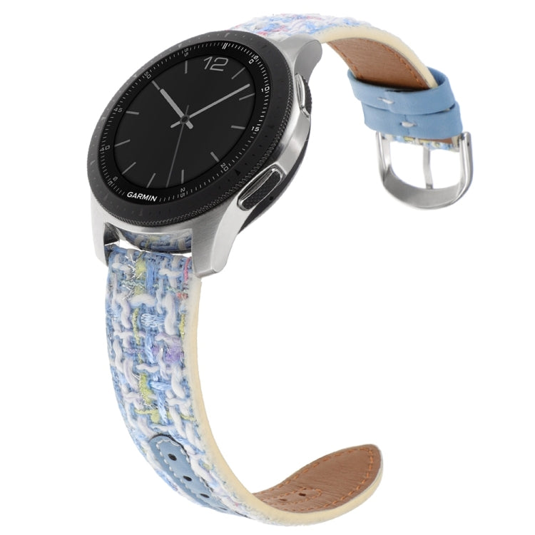22mm Woolen Hybrid Leather Watch Band