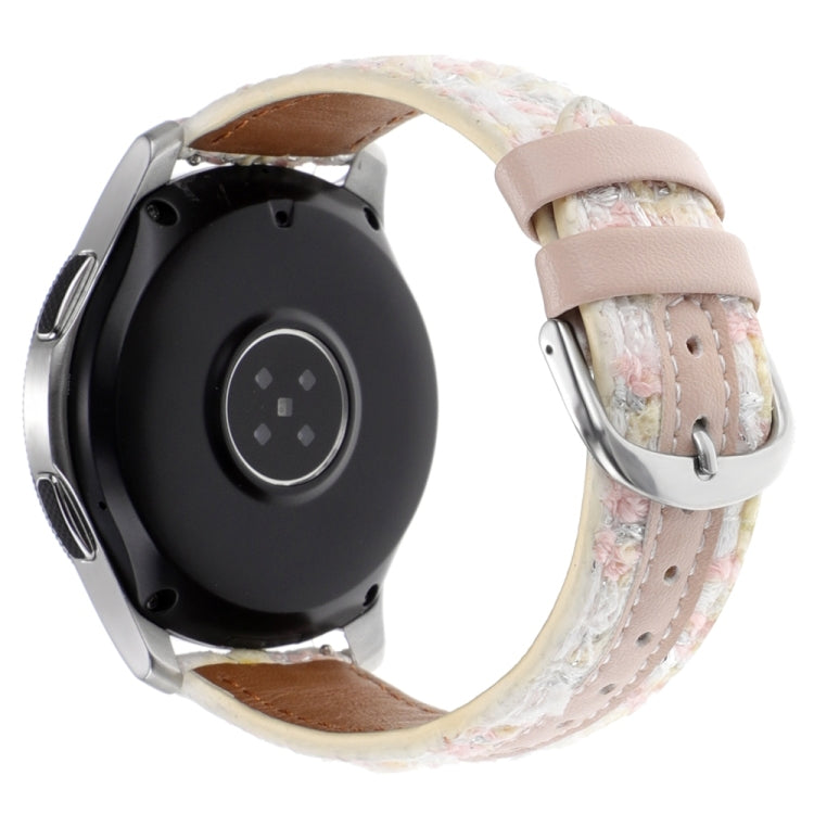 22mm Woolen Hybrid Leather Watch Band