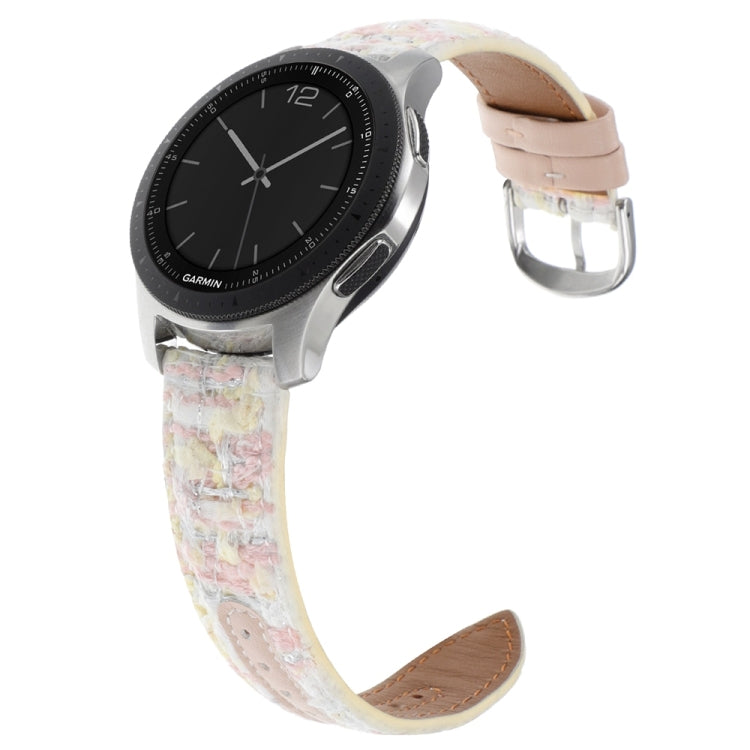 22mm Woolen Hybrid Leather Watch Band