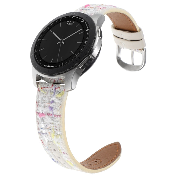 22mm Woolen Hybrid Leather Watch Band