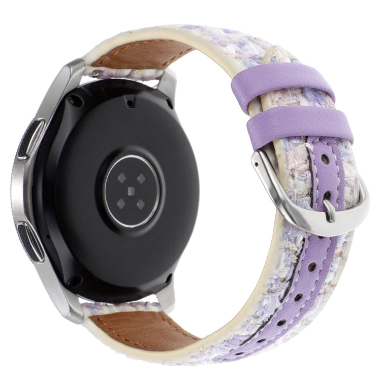 22mm Woolen Hybrid Leather Watch Band