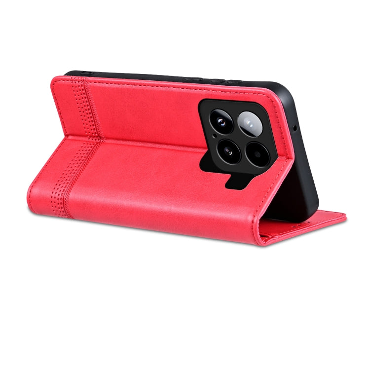 For Xiaomi 15 AZNS Magnetic Calf Texture Flip Leather Phone Case