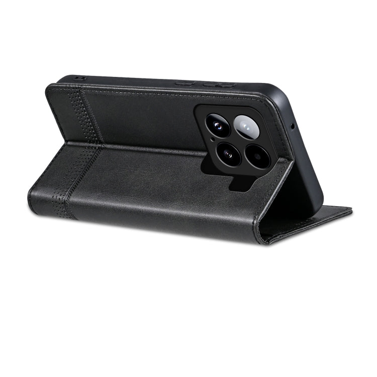 For Xiaomi 15 AZNS Magnetic Calf Texture Flip Leather Phone Case