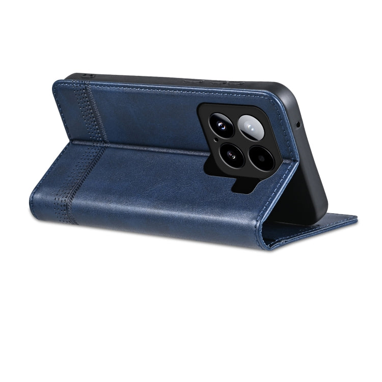 For Xiaomi 15 AZNS Magnetic Calf Texture Flip Leather Phone Case