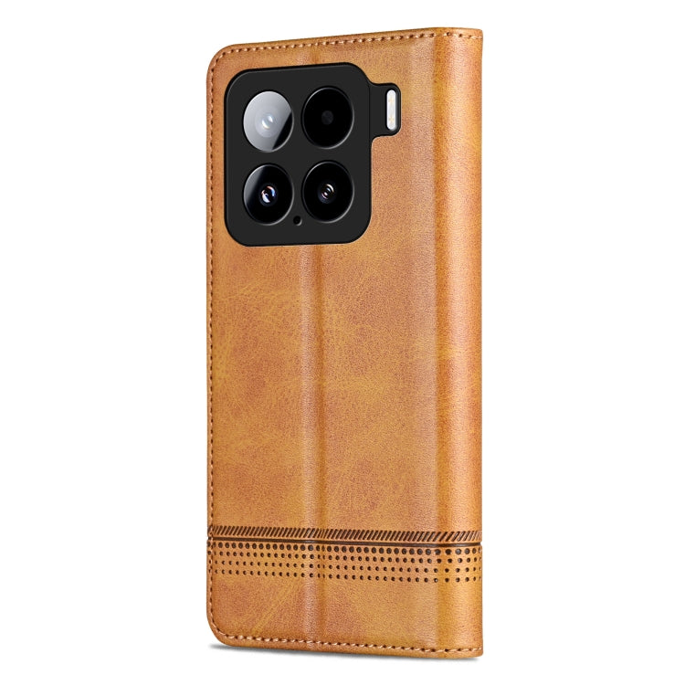For Xiaomi 15 AZNS Magnetic Calf Texture Flip Leather Phone Case