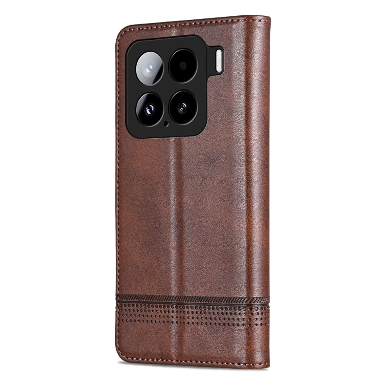 For Xiaomi 15 AZNS Magnetic Calf Texture Flip Leather Phone Case