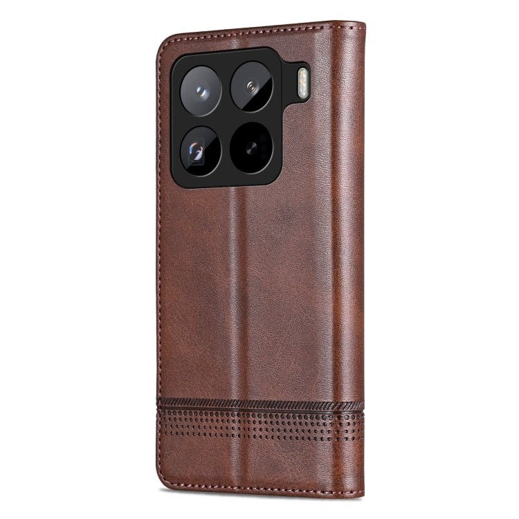 For Xiaomi 15 Pro AZNS Magnetic Calf Texture Flip Leather Phone Case