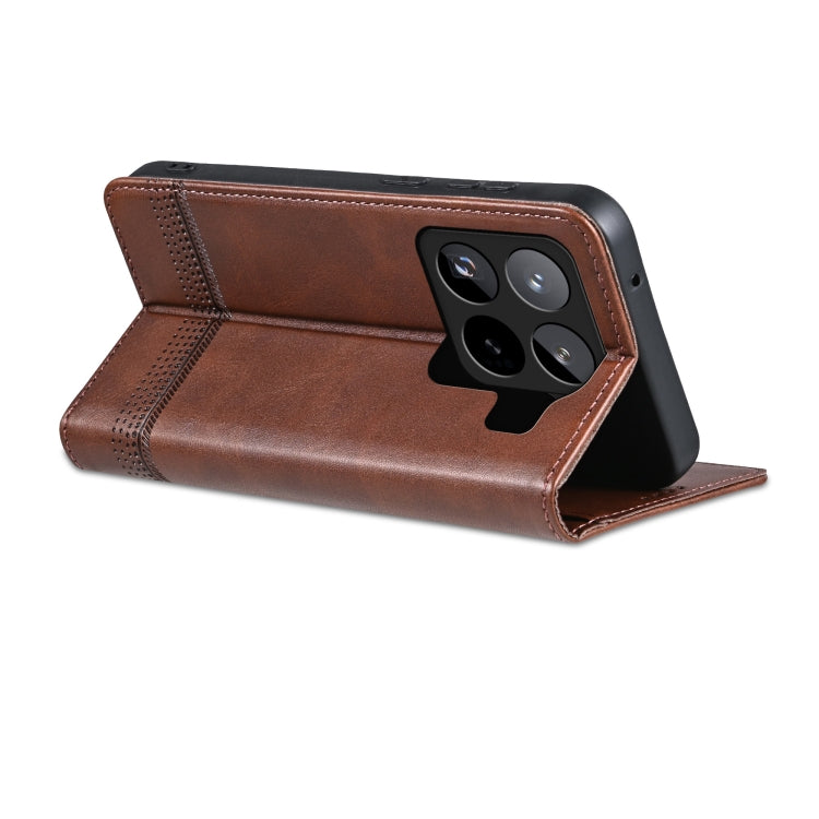For Xiaomi 15 Pro AZNS Magnetic Calf Texture Flip Leather Phone Case