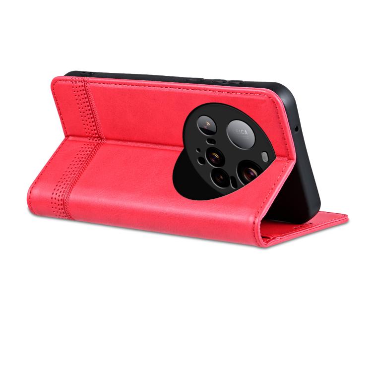 For Xiaomi 15 Ultra AZNS Magnetic Calf Texture Flip Leather Phone Case