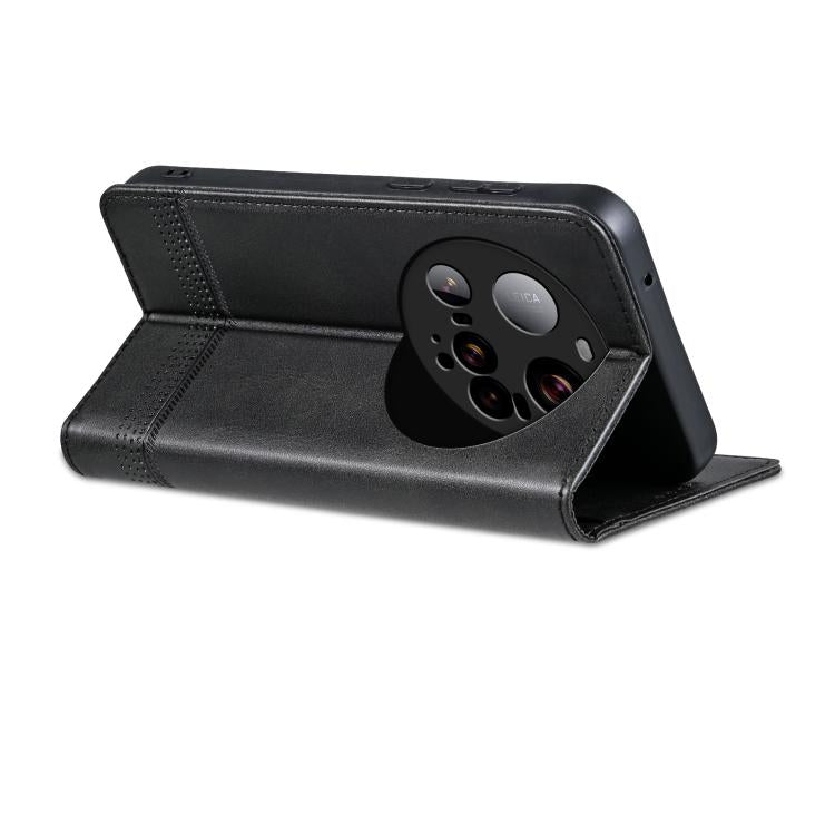 For Xiaomi 15 Ultra AZNS Magnetic Calf Texture Flip Leather Phone Case