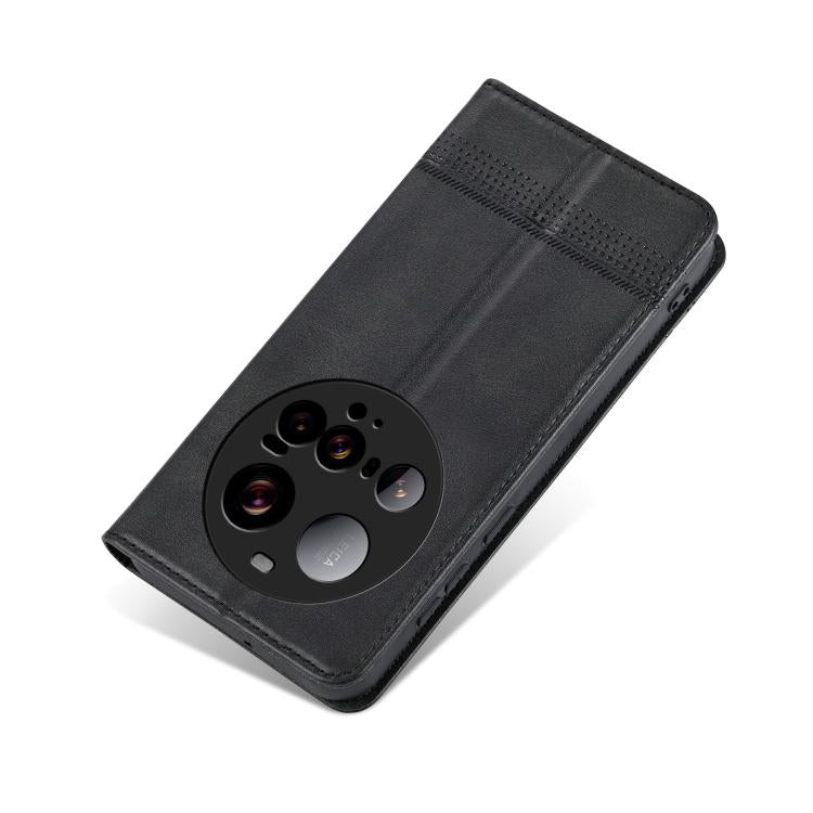 For Xiaomi 15 Ultra AZNS Magnetic Calf Texture Flip Leather Phone Case
