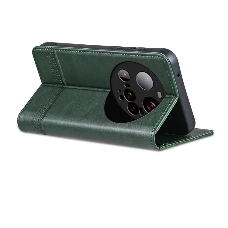 For Xiaomi 15 Ultra AZNS Magnetic Calf Texture Flip Leather Phone Case