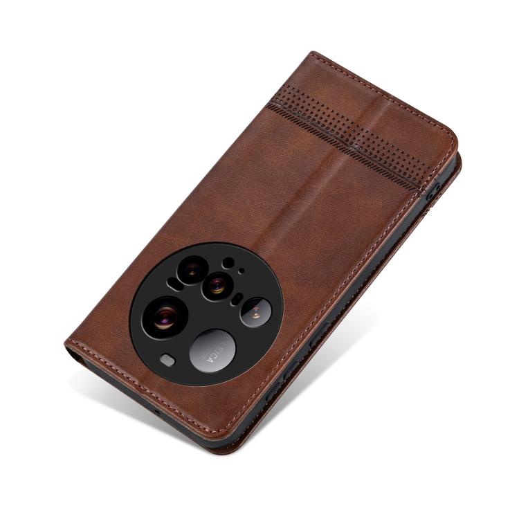 For Xiaomi 15 Ultra AZNS Magnetic Calf Texture Flip Leather Phone Case
