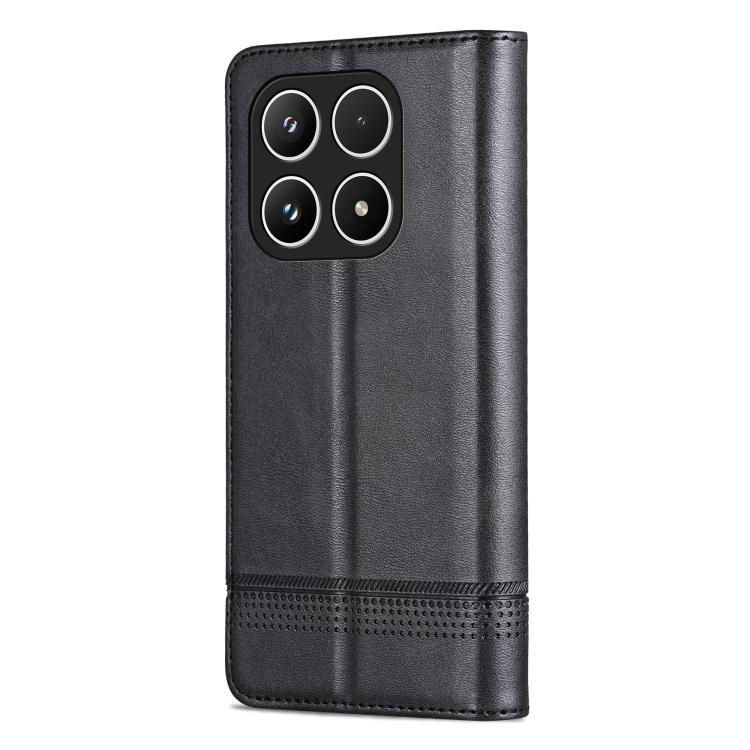 For Xiaomi 17 AZNS Magnetic Calf Texture Flip Leather Phone Case