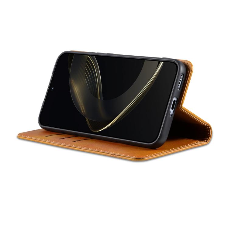 For Xiaomi 17 AZNS Magnetic Calf Texture Flip Leather Phone Case