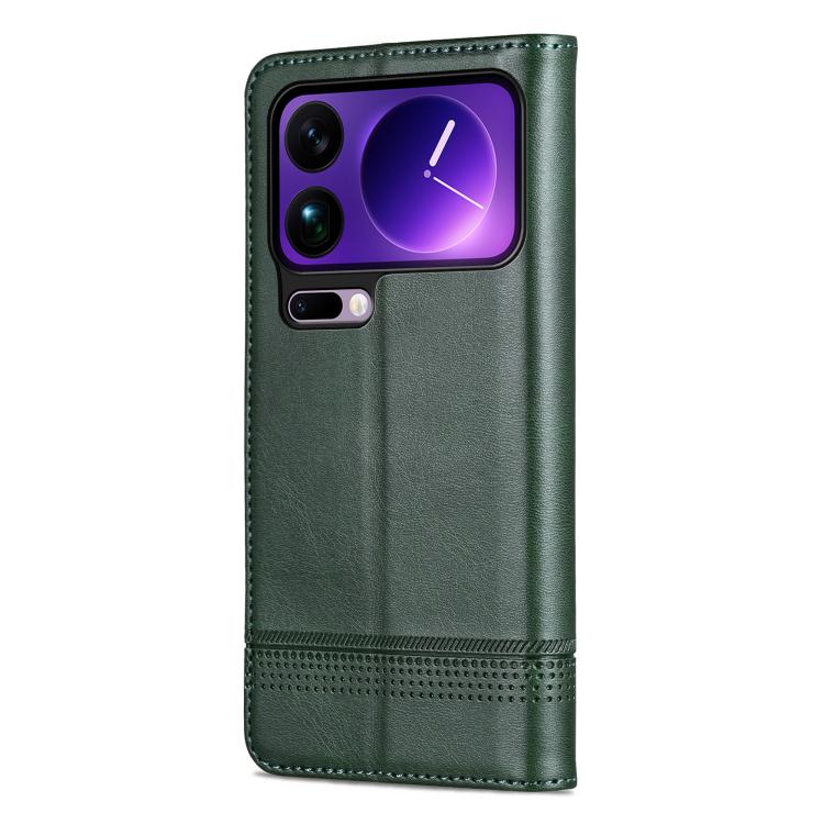 For Xiaomi 17 Pro Max AZNS Magnetic Calf Texture Flip Leather Phone Case