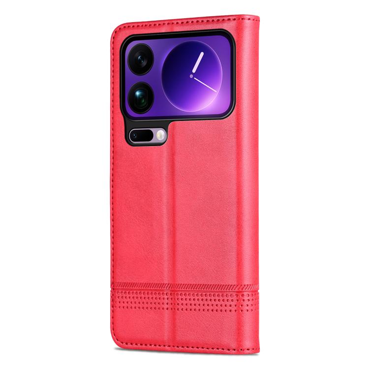 For Xiaomi 17 Pro AZNS Magnetic Calf Texture Flip Leather Phone Case