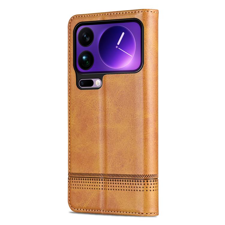 For Xiaomi 17 Pro AZNS Magnetic Calf Texture Flip Leather Phone Case