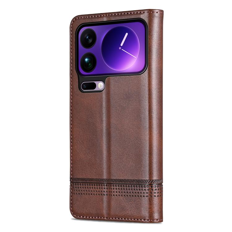 For Xiaomi 17 Pro AZNS Magnetic Calf Texture Flip Leather Phone Case