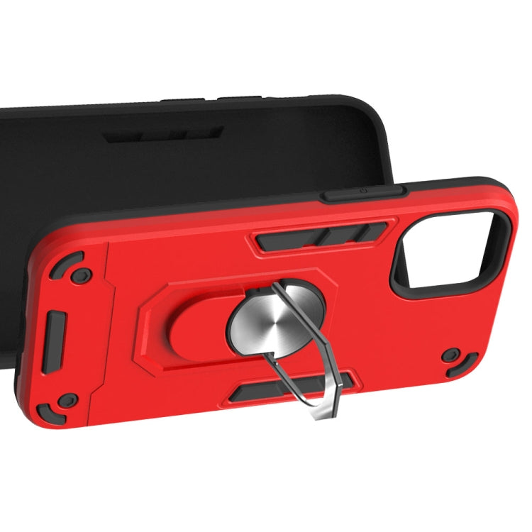 For iPhone 12 mini Armour Series PC + TPU Protective Case with Ring Holder
