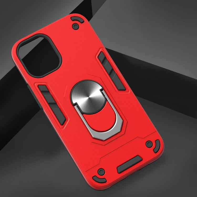 For iPhone 12 mini Armour Series PC + TPU Protective Case with Ring Holder