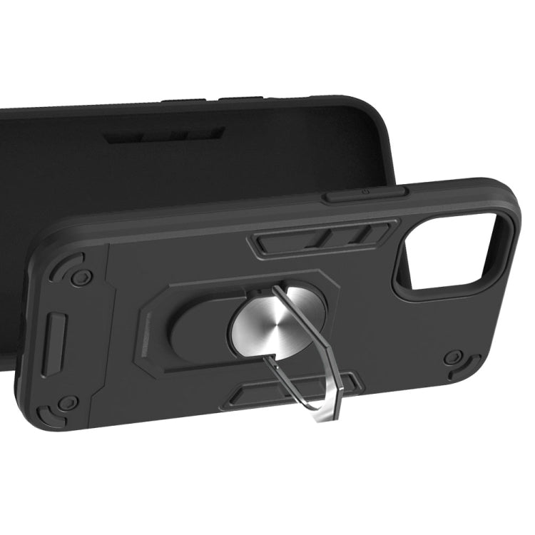 For iPhone 12 mini Armour Series PC + TPU Protective Case with Ring Holder