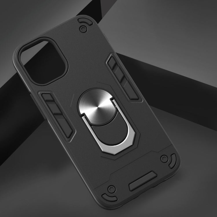 For iPhone 12 mini Armour Series PC + TPU Protective Case with Ring Holder