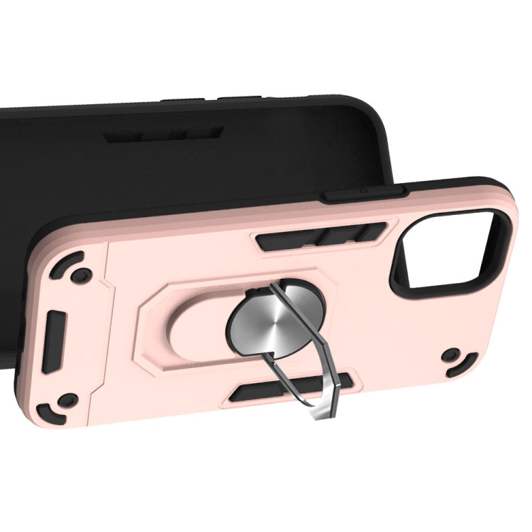 For iPhone 12 mini Armour Series PC + TPU Protective Case with Ring Holder