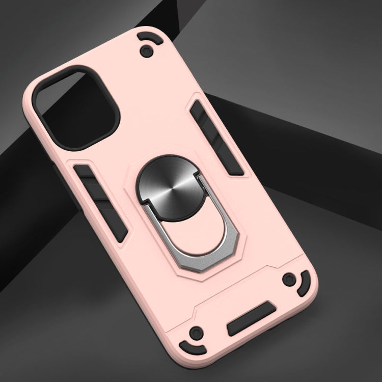 For iPhone 12 mini Armour Series PC + TPU Protective Case with Ring Holder