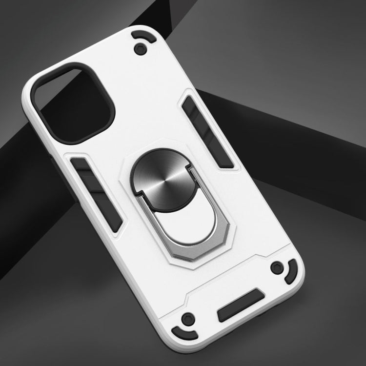 For iPhone 12 mini Armour Series PC + TPU Protective Case with Ring Holder