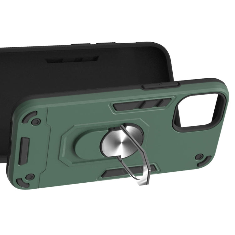 For iPhone 12 mini Armour Series PC + TPU Protective Case with Ring Holder