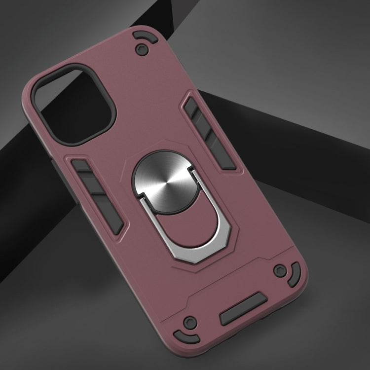 For iPhone 12 mini Armour Series PC + TPU Protective Case with Ring Holder