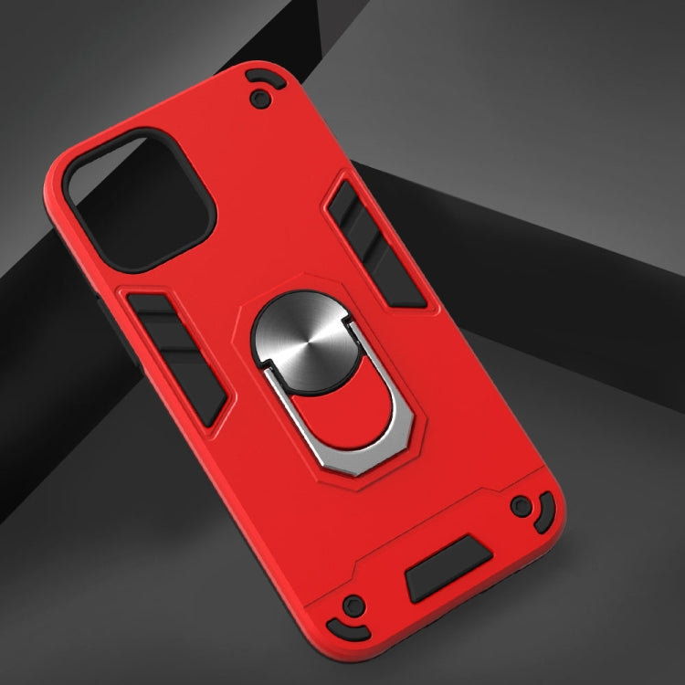 For iPhone 12 / 12 Pro Armour Series PC + TPU Protective Case with Ring Holder