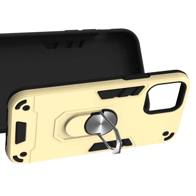 For iPhone 12 / 12 Pro Armour Series PC + TPU Protective Case with Ring Holder