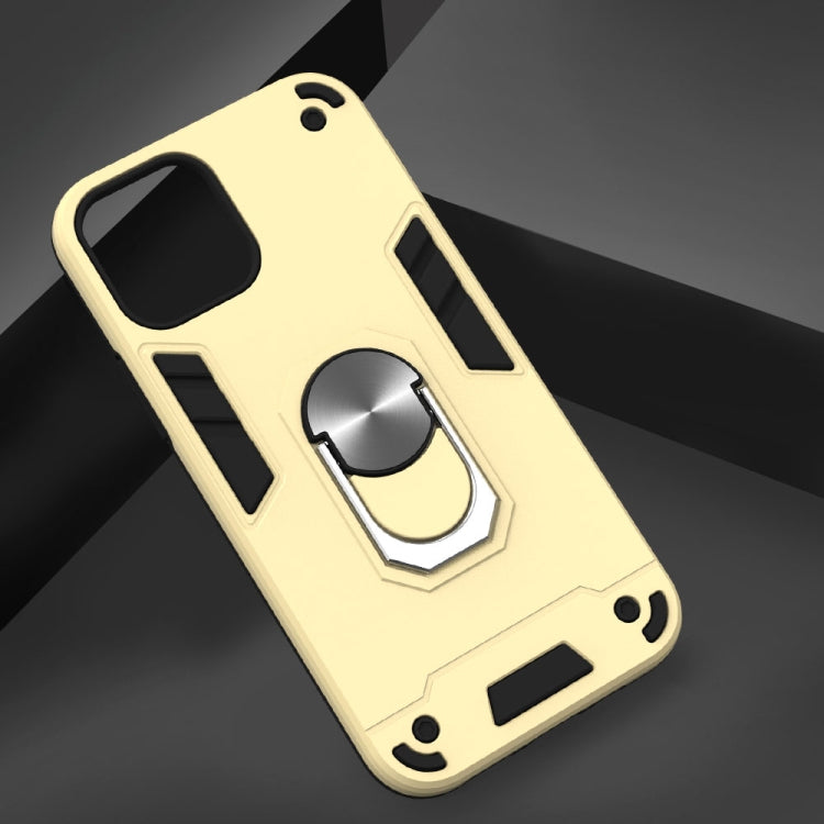 For iPhone 12 / 12 Pro Armour Series PC + TPU Protective Case with Ring Holder