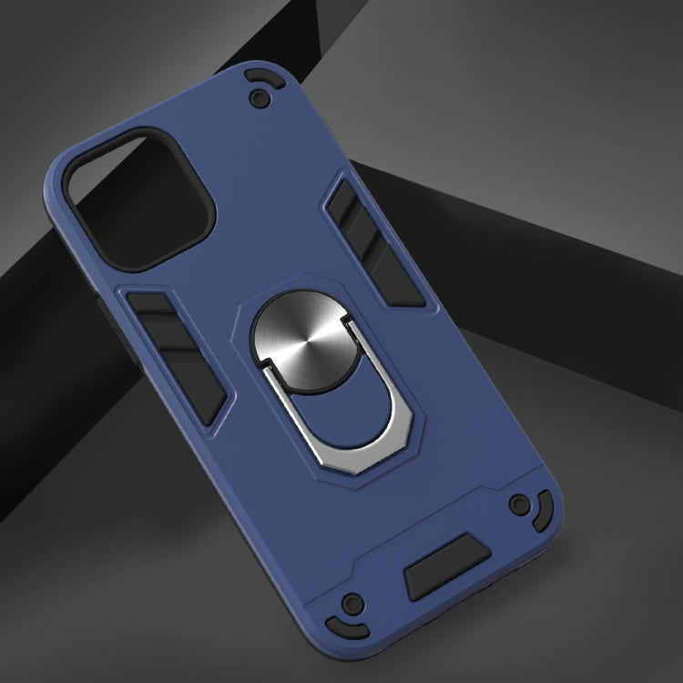 For iPhone 12 / 12 Pro Armour Series PC + TPU Protective Case with Ring Holder